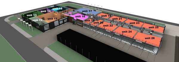 Trade Center Groningen units eerste verdieping.